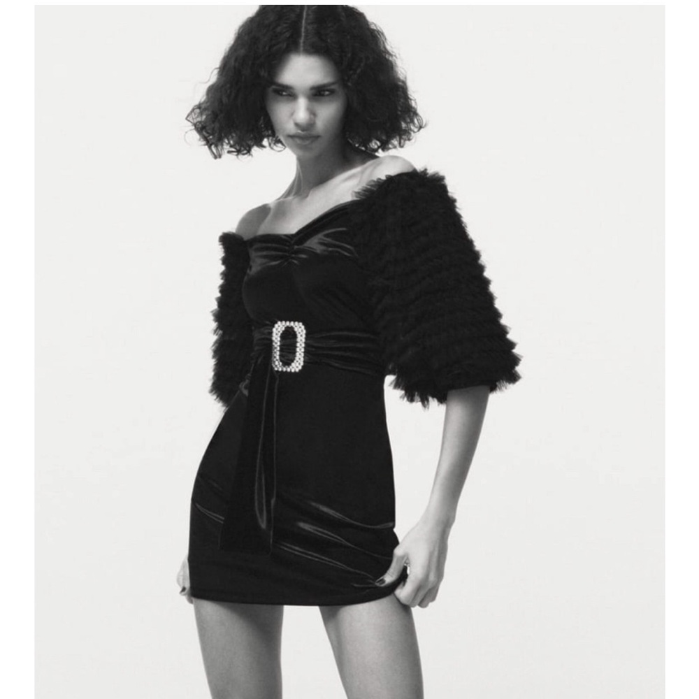 Zara Velvet mini dress